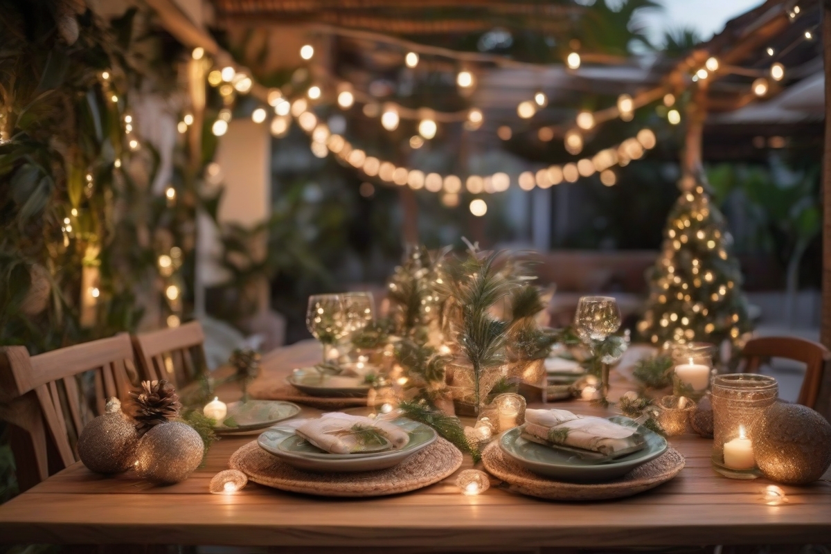 Decoração de Natal inspirada na Lapônia.